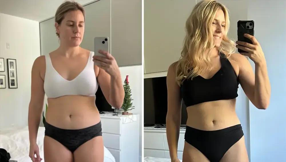 Member transformation: Dallas J., before and after training at Hunger in the Wild